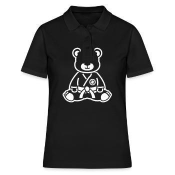 Jiu Jitsu - Frauen Polo Shirt - Schwarz - Vorne - Ailine (174cm)