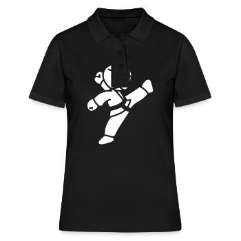 Taekwondo - Women's Polo Shirt - black - Front - Ailine (174cm)