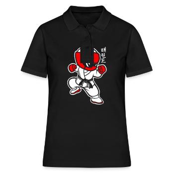 Taekwondo - Women's Polo Shirt - black - Front - Ailine (174cm)