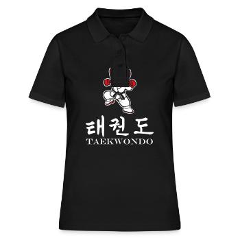 Taekwondo - Frauen Polo Shirt - Schwarz - Vorne - Ailine (174cm)