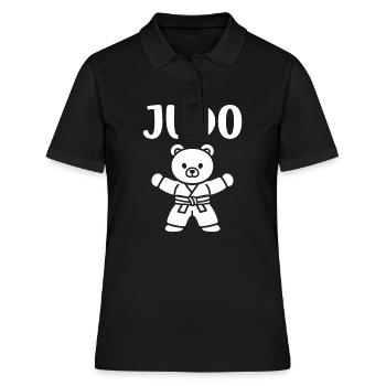 judo - Women's Polo Shirt - black - Front - Ailine (174cm)
