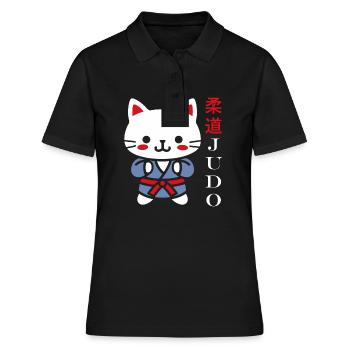 judo - Women's Polo Shirt - black - Front - Ailine (174cm)