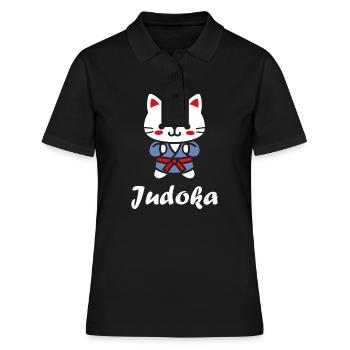 judo - Women's Polo Shirt - black - Front - Ailine (174cm)
