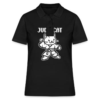 judo - Women's Polo Shirt - black - Front - Ailine (174cm)