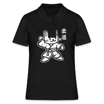 judo - Women's Polo Shirt - black - Front - Ailine (174cm)