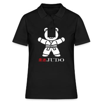 judo - Women's Polo Shirt - black - Front - Ailine (174cm)