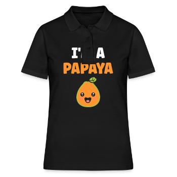 Papaya - Frauen Polo Shirt - Schwarz - Vorne - Ailine (174cm)
