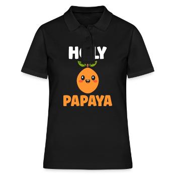 Papaya - Frauen Polo Shirt - Schwarz - Vorne - Ailine (174cm)