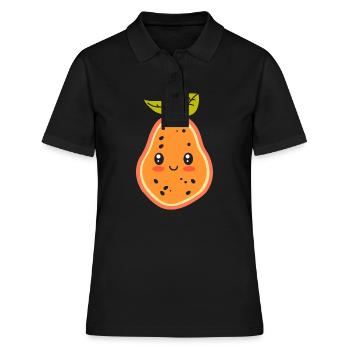 Papaya - Frauen Polo Shirt - Schwarz - Vorne - Ailine (174cm)