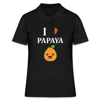 Papaya - Frauen Polo Shirt - Schwarz - Vorne - Ailine (174cm)