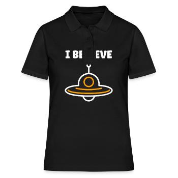 flying saucer - Women's Polo Shirt - black - Front - Ailine (174cm)