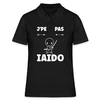 iaido - Polo Femme - noir - Devant - Ailine (174cm)