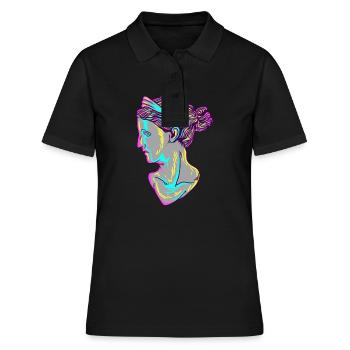 Ancien Dieu Grec Déméter Mythologie - Polo Femme - noir - Devant - Ailine (174cm)