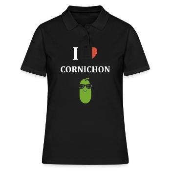 cornichon - Polo Femme - noir - Devant - Ailine (174cm)