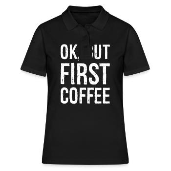 ok mais premier café - Polo Femme - noir - Devant - Ailine (174cm)