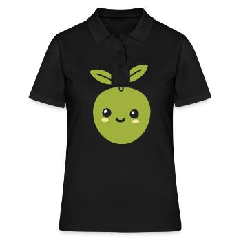Olive - Women's Polo Shirt - black - Front - Ailine (174cm)