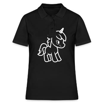 Poney - Polo Femme - noir - Devant - Ailine (174cm)