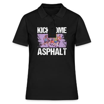 Jogging Kick Un peu de course sur asphalte - Polo Femme - noir - Devant - Ailine (174cm)