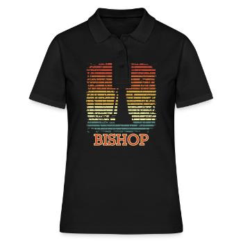 Läufer Schachmatt Sport Schachbrett Schach - Frauen Polo Shirt - Schwarz - Vorne - Ailine (174cm)