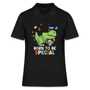 Autismus Autistisch - Frauen Polo Shirt - Schwarz - Vorne - Ailine (174cm)