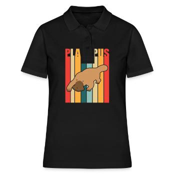 Ornithorynque - Polo Femme - noir - Devant - Ailine (174cm)