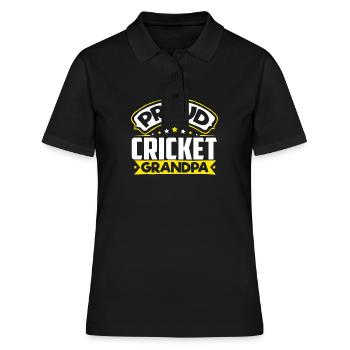 Sports Papy Cricket Papi - Polo Femme - noir - Devant - Ailine (174cm)