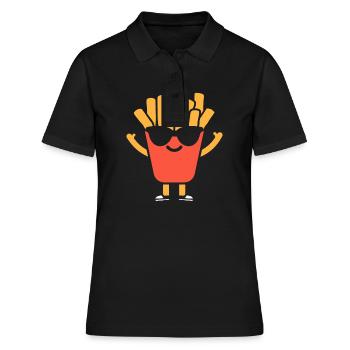 frites - Polo Femme - noir - Devant - Ailine (174cm)