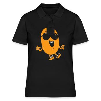 peanut - Women's Polo Shirt - black - Front - Ailine (174cm)