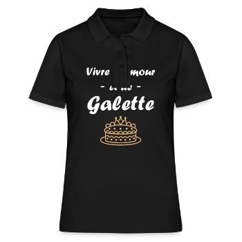 Galette - Polo Femme - noir - Devant - Ailine (174cm)