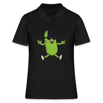 Courgette - Women's Polo Shirt - black - Front - Ailine (174cm)