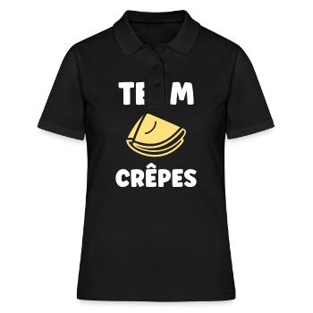 crêpe - Polo Femme - noir - Devant - Ailine (174cm)