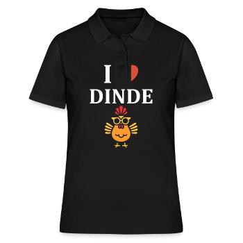 Dinde - Polo Femme - noir - Devant - Ailine (174cm)