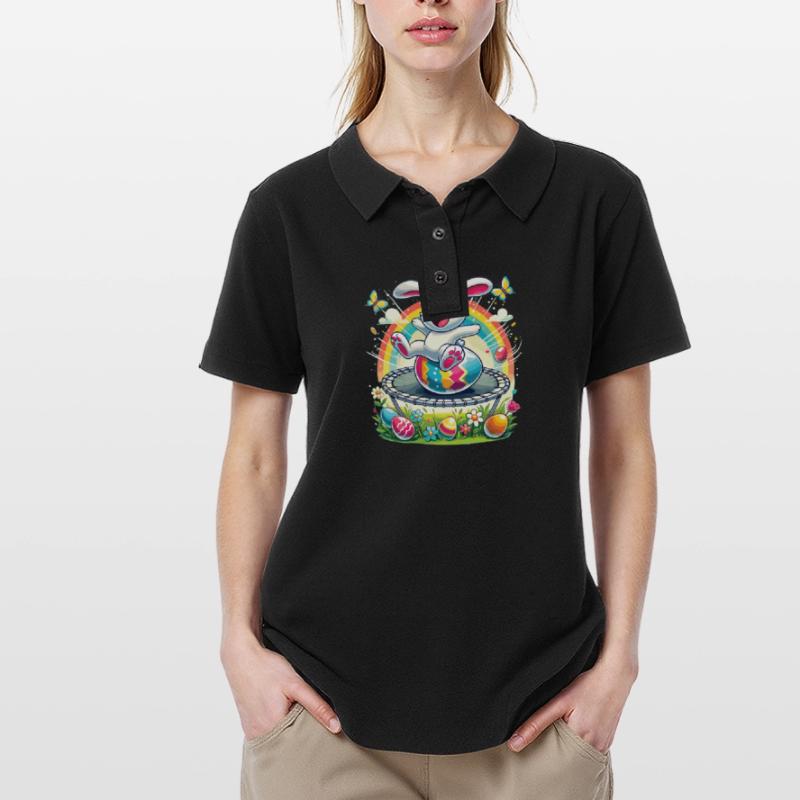 Easter Happy Easter Easter Bunny Easter Egg Spring Women's Polo Shirt