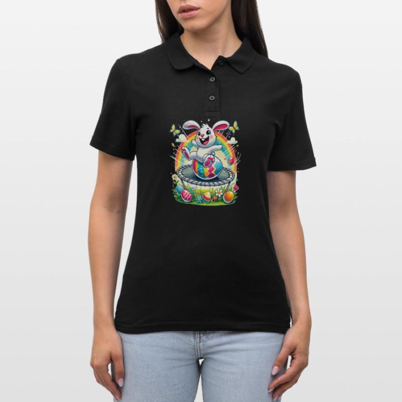 Easter Happy Easter Easter Bunny Easter Egg Spring Women's Polo Shirt