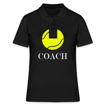 Tennis Coach - Women's Polo Shirt - black - Front - Ailine (174cm)