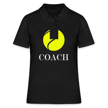 Coach de tennis - Polo Femme - noir - Devant - Ailine (174cm)