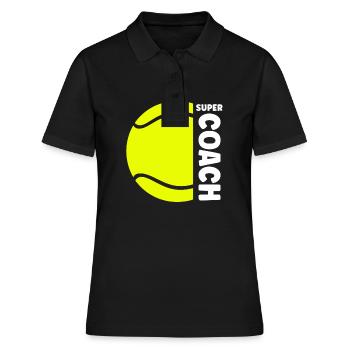 Coach de tennis - Polo Femme - noir - Devant - Ailine (174cm)