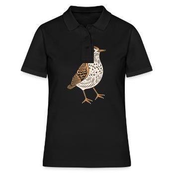 Waldschnepfe - Frauen Polo Shirt - Schwarz - Vorne - Ailine (174cm)