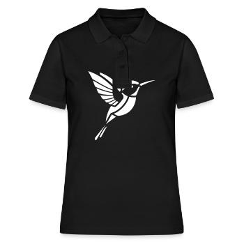 Hummingbird - Women's Polo Shirt - black - Front - Ailine (174cm)