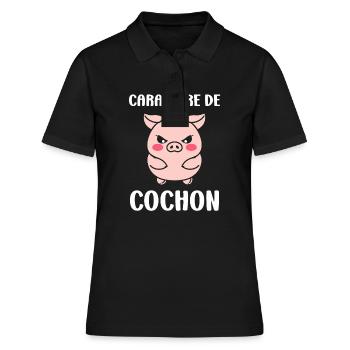 cochon - Polo Femme - noir - Devant - Ailine (174cm)