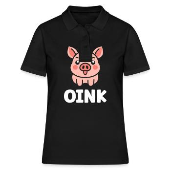 cochon - Polo Femme - noir - Devant - Ailine (174cm)