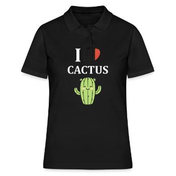 Cactus - Women's Polo Shirt - black - Front - Ailine (174cm)