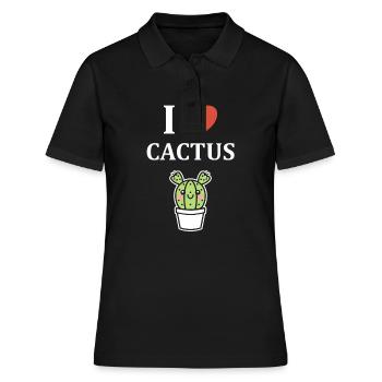 Cactus - Women's Polo Shirt - black - Front - Ailine (174cm)