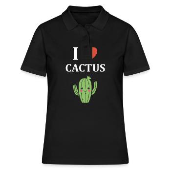 Cactus - Women's Polo Shirt - black - Front - Ailine (174cm)