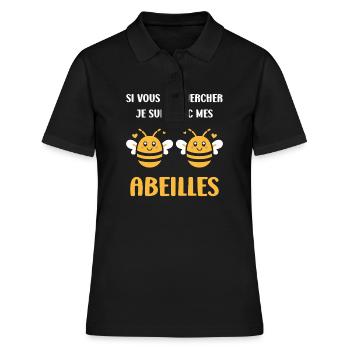 Abeille - Polo Femme - noir - Devant - Ailine (174cm)