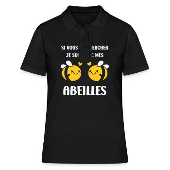 Abeille - Polo Femme - noir - Devant - Ailine (174cm)