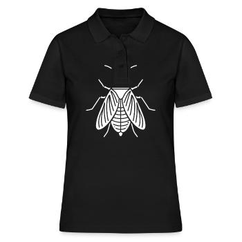 cicada - Women's Polo Shirt - black - Front - Ailine (174cm)