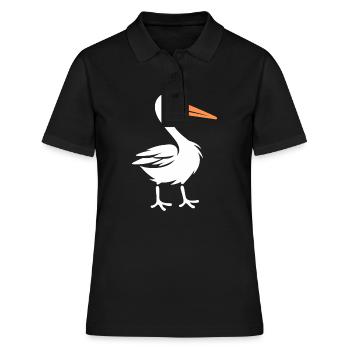 Storch - Frauen Polo Shirt - Schwarz - Vorne - Ailine (174cm)