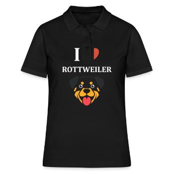 rottweiler - Polo Femme - noir - Devant - Ailine (174cm)