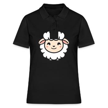 Sheep - Women's Polo Shirt - black - Front - Ailine (174cm)